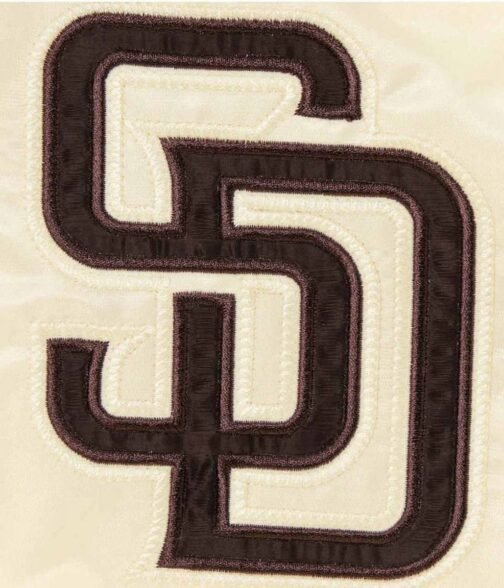 The Captain II San Diego Padres Bomber Cream Jacket - Image 4