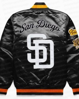 San Diego Padres Exclusive Black Satin Jacket