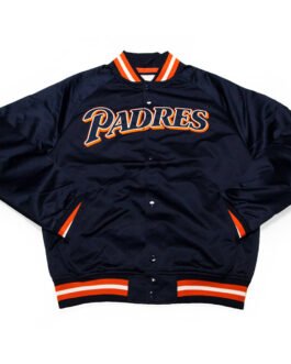 San Diego Padres Navy Lightweight Satin Jacket