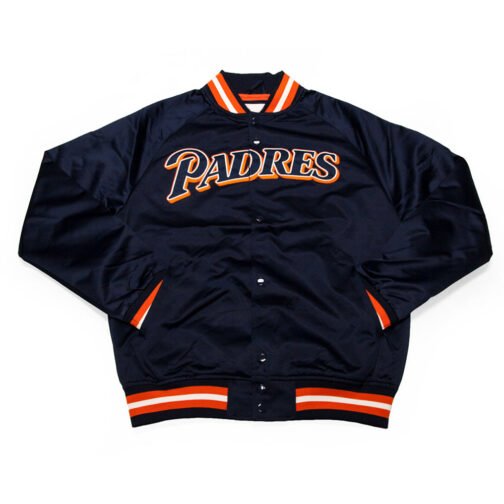 San Diego Padres Navy Lightweight Satin Jacket