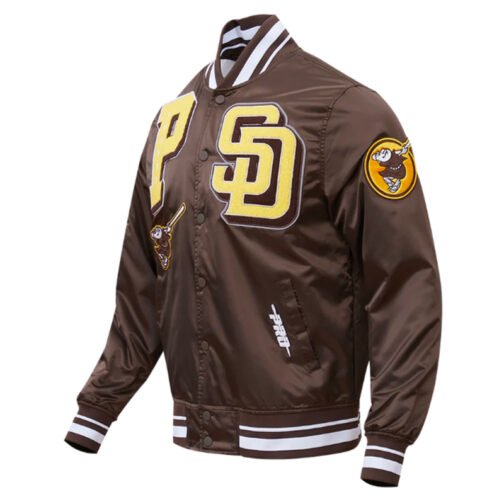 San Diego Padres Mashup Classic Rib Satin Jacket - Image 3