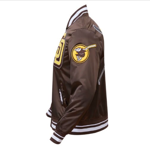 San Diego Padres Mashup Classic Rib Satin Jacket - Image 4