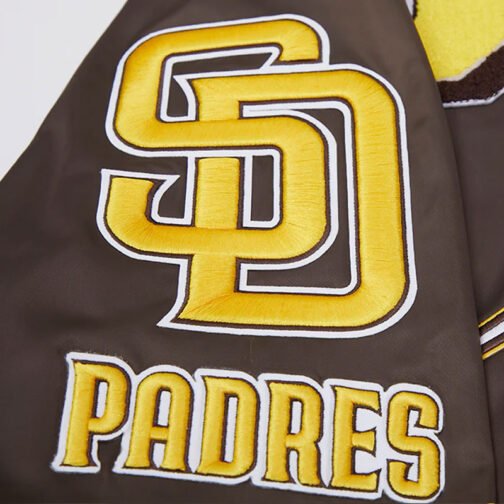 San Diego Padres Mashup Classic Rib Satin Jacket - Image 9