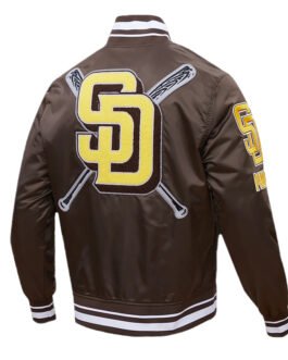 San Diego Padres Mashup Classic Rib Satin Jacket
