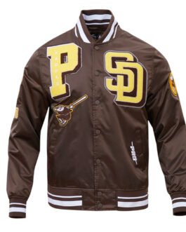 San Diego Padres Mashup Classic Rib Satin Jacket