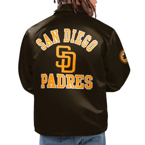 San Diego Padres Option Route Coaches Jacket - Image 2