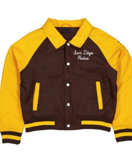 San Diego Padres Brown and Gold Throwback Jacket