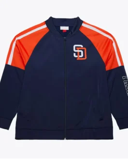 San Diego Padres Color Blocked Full-Zip Track Jacket