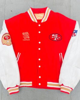 San Francisco 49ers 1990 Super Bowl XXIV Champions Varsity Jacket