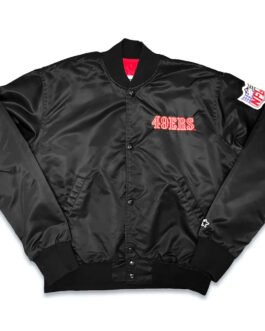 San Francisco 49ers 90s Black Satin Jacket