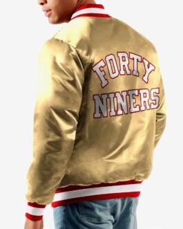 San Francisco 49ers Ace Gold Satin Jacket