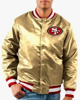 San Francisco 49ers Ace Gold Satin Jacket