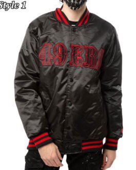 San Francisco 49ers Starter Satin Black Jacket