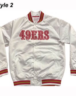San Francisco 49ers Lightweight Black Satin Jacket