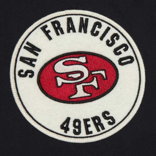 San Francisco 49ers Black Cotton Twill Jacket - Image 3