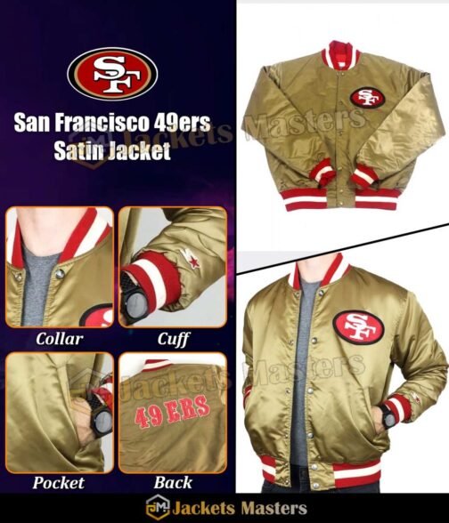San Francisco 49ers 80s Satin Jacket - Image 14
