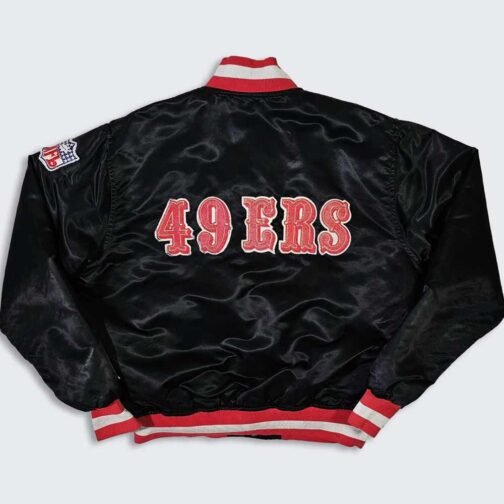 San Francisco 49ers 80s Satin Jacket - Image 7