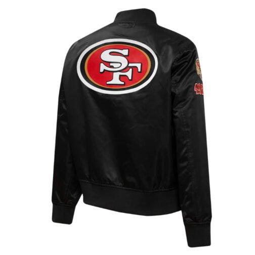 Classic San Francisco 49ers Red Satin Jacket - Image 8