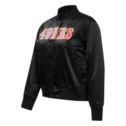 Classic San Francisco 49ers Red Satin Jacket - Image 6