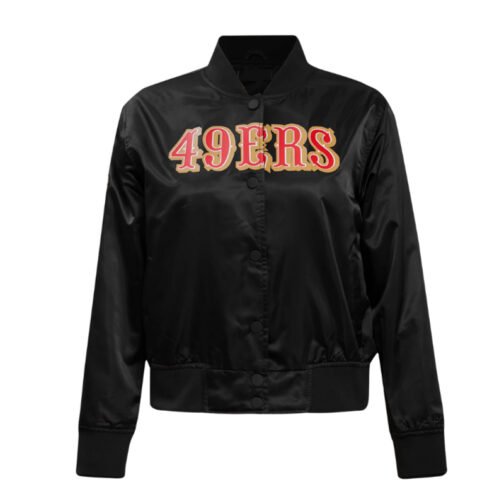 Classic San Francisco 49ers Red Satin Jacket - Image 2