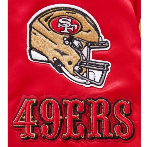 Classic San Francisco 49ers Red Satin Jacket - Image 14