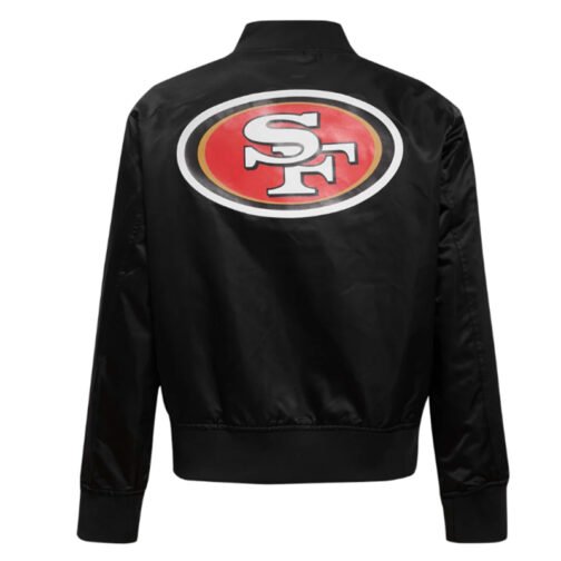 Classic San Francisco 49ers Red Satin Jacket - Image 4
