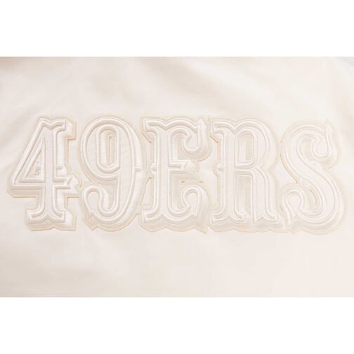 San Francisco 49ers Cream Jacket - Image 5