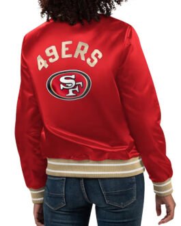 San Francisco 49ers Full Count Red Satin Jacket