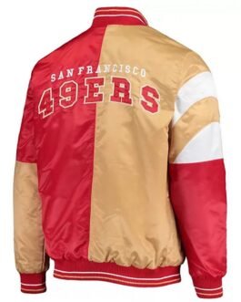 San Francisco 49ers 85 George Kittle Satin Varsity Jacket