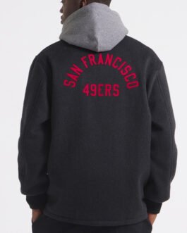 San Francisco 49ers Heather Black Coaches Wool Jacket