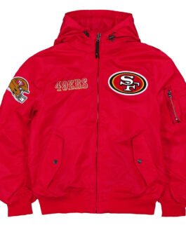 San Francisco 49ers Historic L-2B Hooded Bomber Jacket