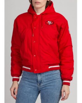 San Francisco 49ers Cropped Hooded Jacket