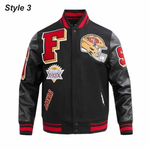 Mashup San Francisco 49ers Varsity Jacket - Image 3