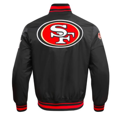 San Francisco 49ers Mashup Rib Satin Jacket - Image 2