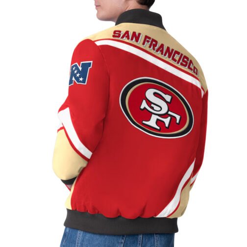 San Francisco 49ers Maximum Racing Scarlet Jacket - Image 2