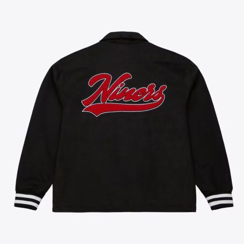 San Francisco 49ers Oversweep Black Varsity Wool Jacket - Image 2