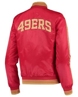 San Francisco 49ers Overtime Red Satin Jacket