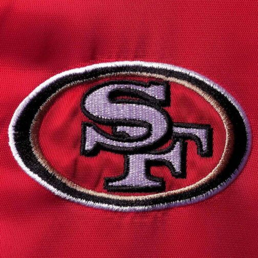 San Francisco 49ers Overtime Red Satin Jacket - Image 4