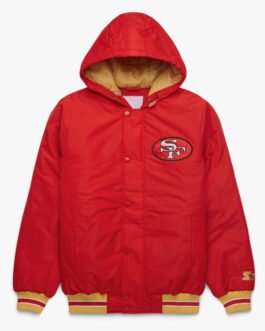 San Francisco 49ers Red Hooded Jacket