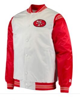 49ers San Francisco Red and White Starter Varsity Jacket