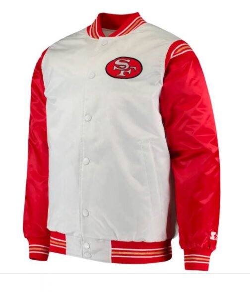 49ers San Francisco Red and White Starter Varsity Jacket