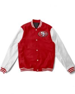 San Francisco 49ers Varsity Red/White Jacket