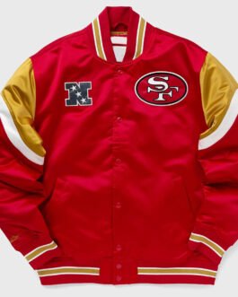 San Francisco 49ers Heavyweight Red Satin Jacket