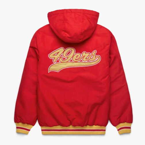 San Francisco 49ers Red Hooded Jacket - Image 2