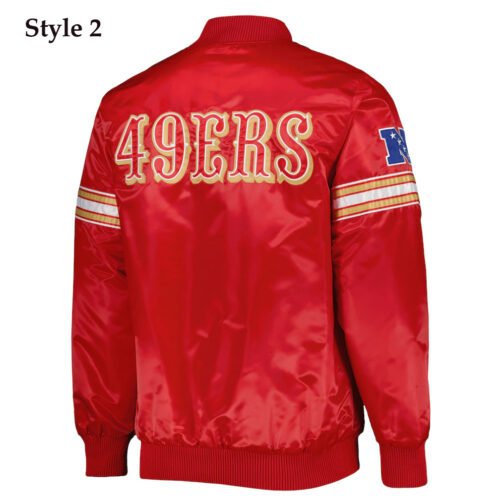 San Francisco 49ers Starter Red Bomber Jacket - Image 4