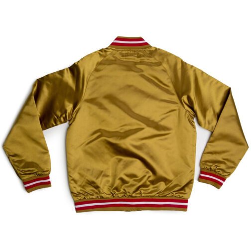 Lightweight San Francisco 49ers Golden Satin Jacket - Image 3