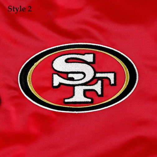 San Francisco 49ers Starter Red Bomber Jacket - Image 7