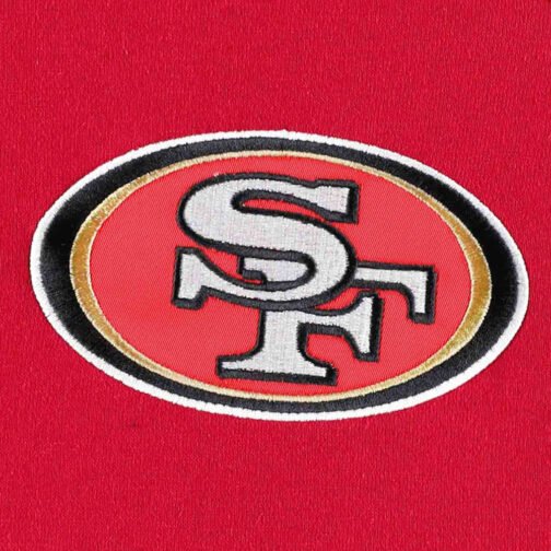 Varsity San Francisco 49ers Scarlet Super Bowl 5X Champions Jacket - Image 4