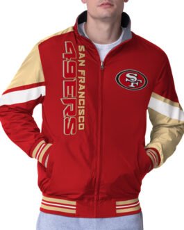 San Francisco 49ers Strong Arm Scarlet Full-Zip Jacket