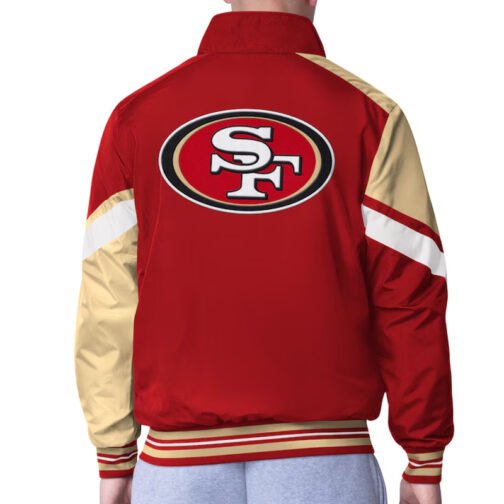 San Francisco 49ers Strong Arm Scarlet Full-Zip Jacket - Image 2
